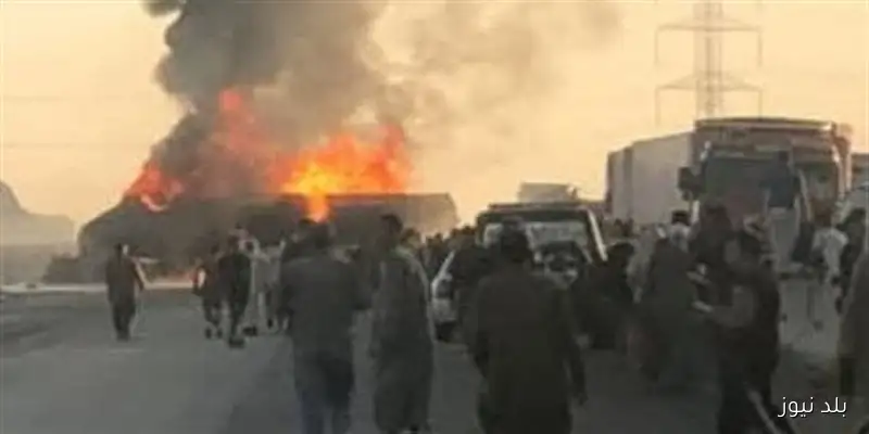 حريق سيارة يعيق حركة المرور على الطريق الإقليمي بسبب المواد البترولية