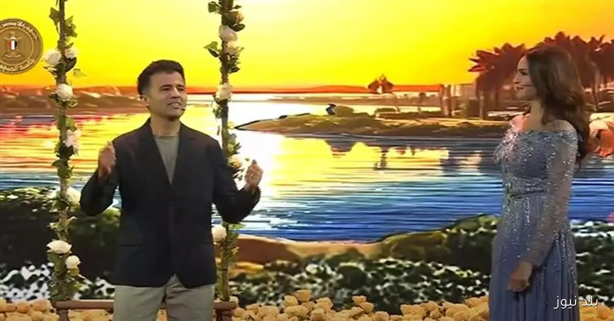 آمال ماهر وحمزة نمرة يشاركان في احتفالية وطن السلام بحضور السيسي