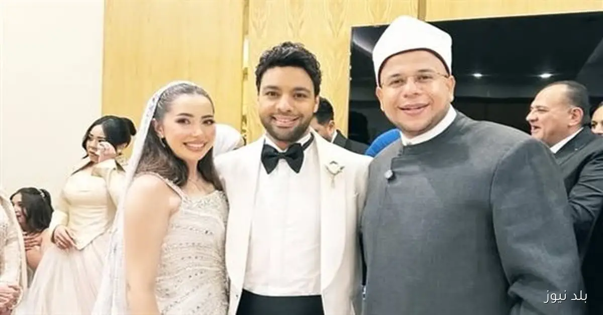 عقد قران المطرب أحمد جمال وفرح الموجي يحتفلان بحفل زفافهما