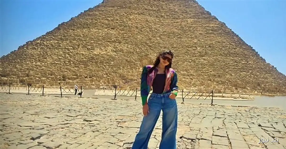 مي عمر تعبر عن انبهارها بتطور الأهرامات وتؤكد أن الرئيس السيسي أعاد لمصر هيبتها