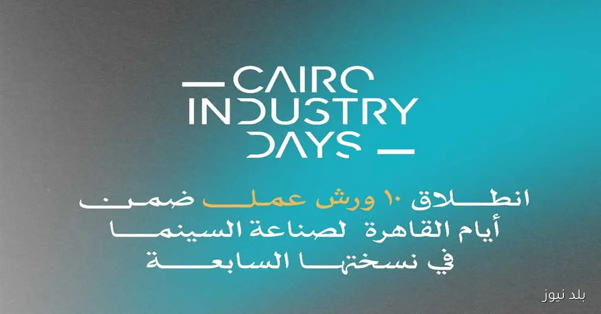 انطلاق النسخة السابعة من أيام القاهرة لصناعة السينما غدًا بعشر ورش متخصصة