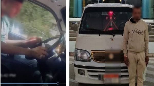 سائق ميكروباص في الجيزة يقسم خط السير لزيادة الأجرة