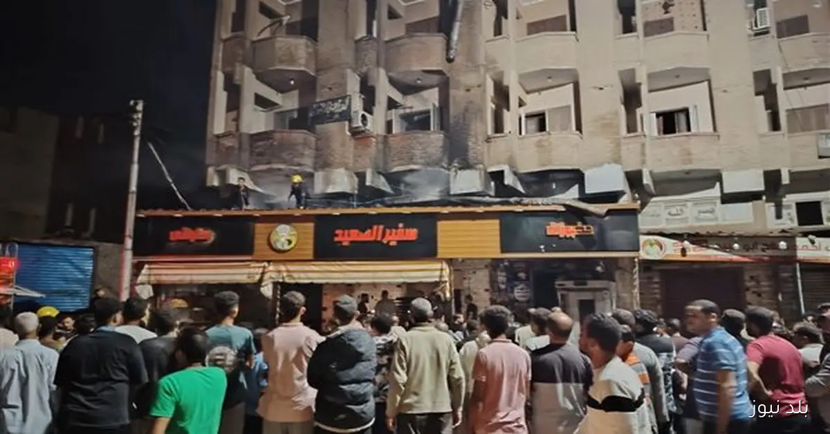 سيطرة فرق الإطفاء على حريق في مخبز البدرشين