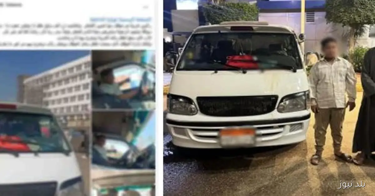 طفل يقود ميكروباص برعونة في القليوبية