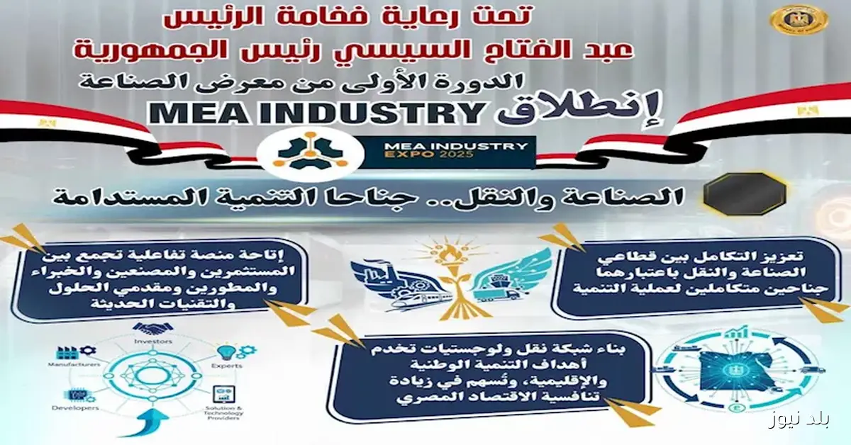 غداً الأحد.. بداية مثيرة لمعرض ومؤتمر الصناعة والنقل للتنمية المستدامة