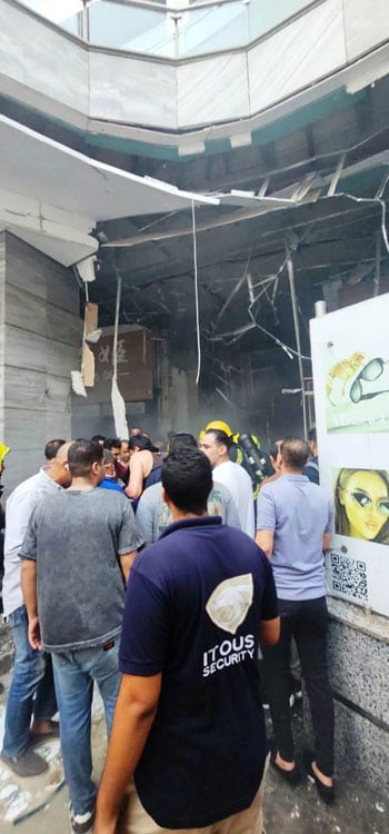 آثار حريق محل هدايا داخل مول أربيلا بلازا بالتجمع (7) آثار حريق محل هدايا داخل مول أربيلا بلازا بالتجمع (7)