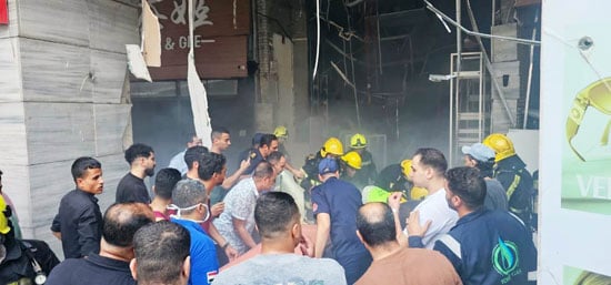 آثار حريق محل هدايا داخل مول أربيلا بلازا بالتجمع (10) آثار حريق محل هدايا داخل مول أربيلا بلازا بالتجمع (10)