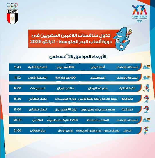 منافسات اليوم منافسات اليوم