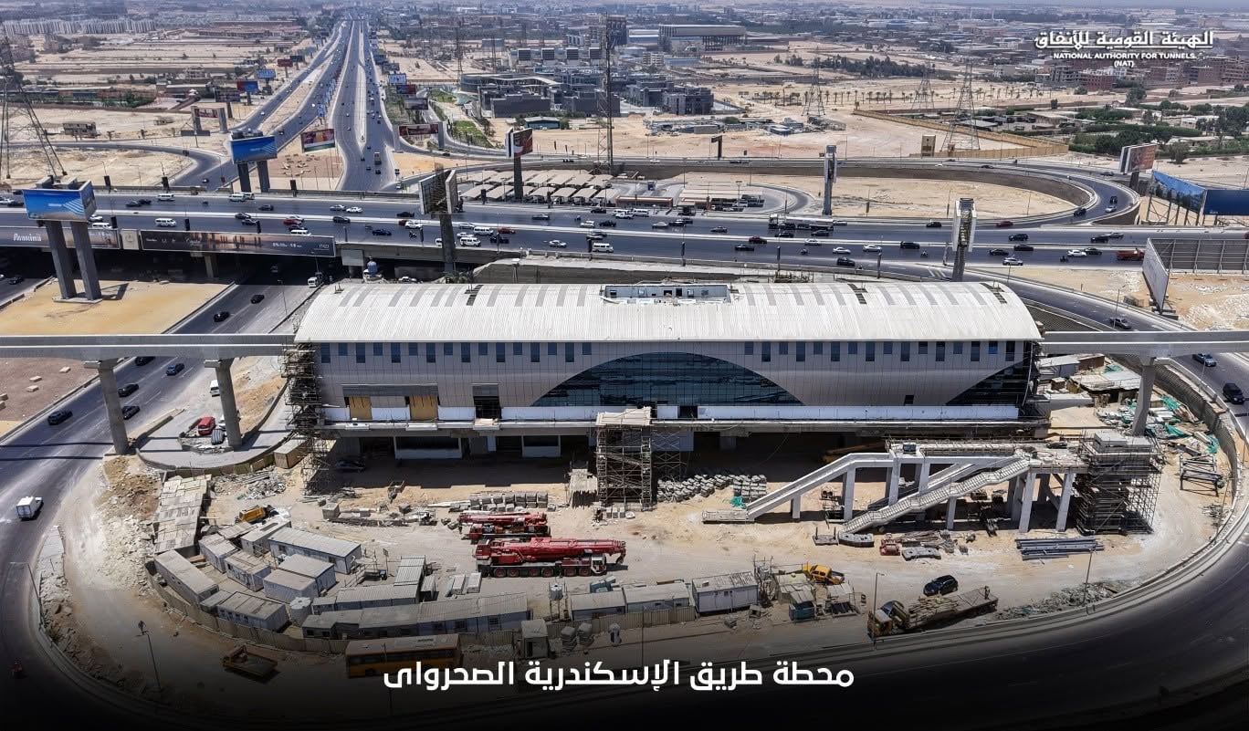 محطة المونوريل على صحراوي الإسكندرية
