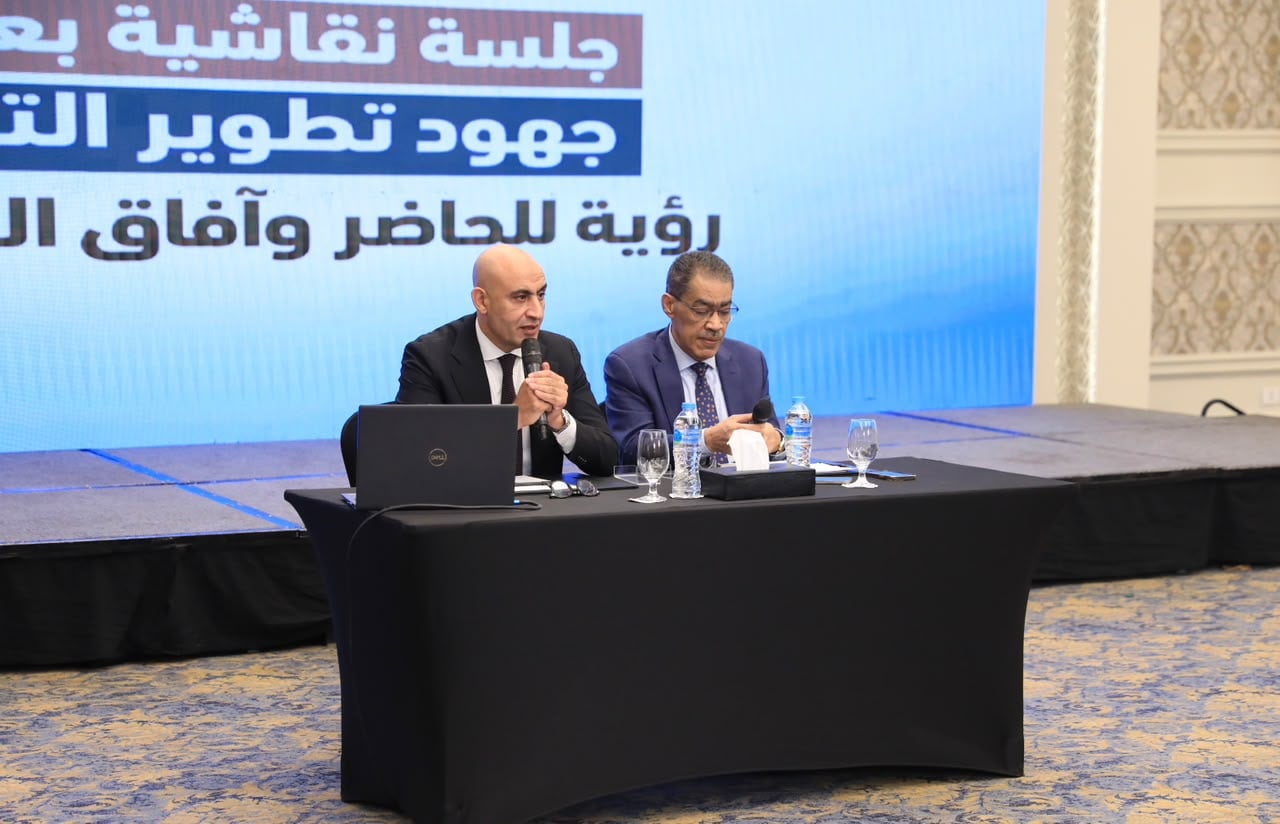 ضياء رشوان وزير الدولة للإعلام ومحمد عبداللطيف وزير التربية والتعليم