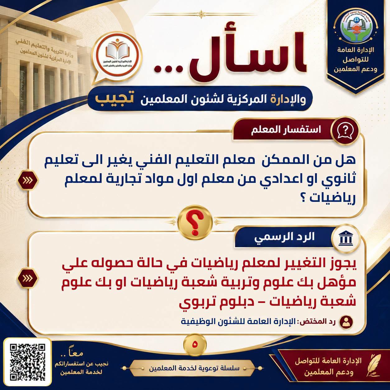 تعيينات الدفعة الخامسة من المعلمين بالمدارس الابتدائية تعيينات الدفعة الخامسة من المعلمين بالمدارس الابتدائية